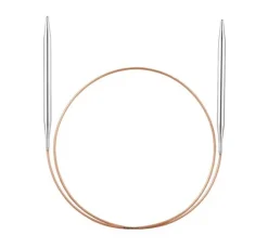 addi Rundstricknadel, Messing, 80 cm