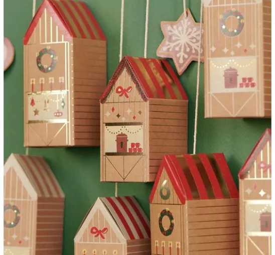 Adventskalender Bastelset "Weihnachtsmarkt"