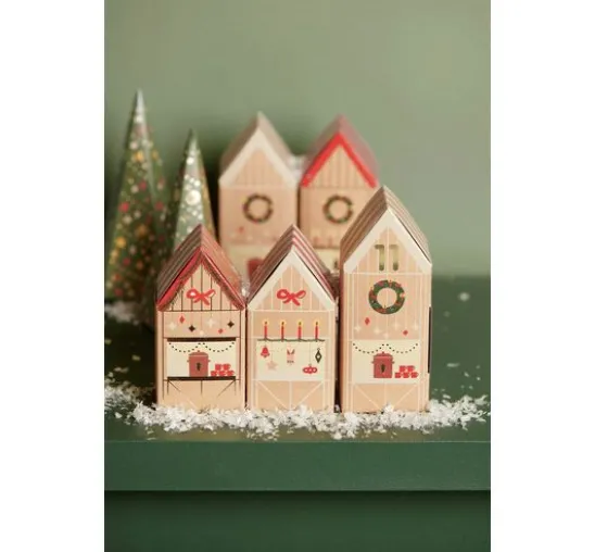 Adventskalender Bastelset "Weihnachtsmarkt"