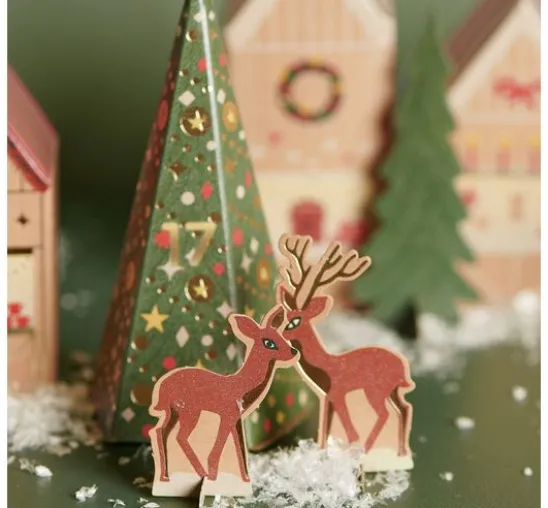 Adventskalender Bastelset "Weihnachtsmarkt"