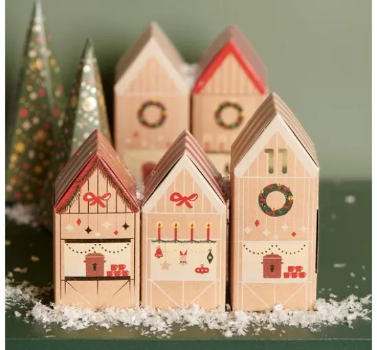 Adventskalender Bastelset "Weihnachtsmarkt"