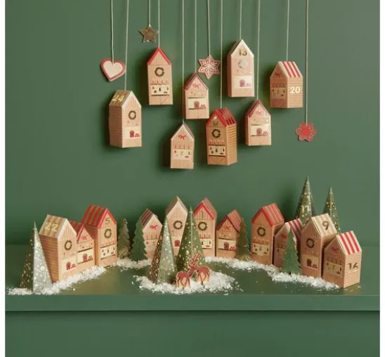 Adventskalender Bastelset "Weihnachtsmarkt"