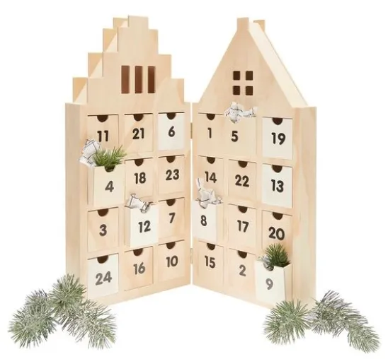 Adventskalender "Haus", aufklappbar