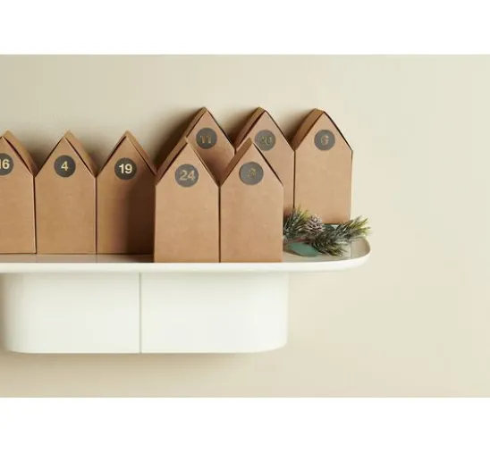 Adventskalender Papphäuser