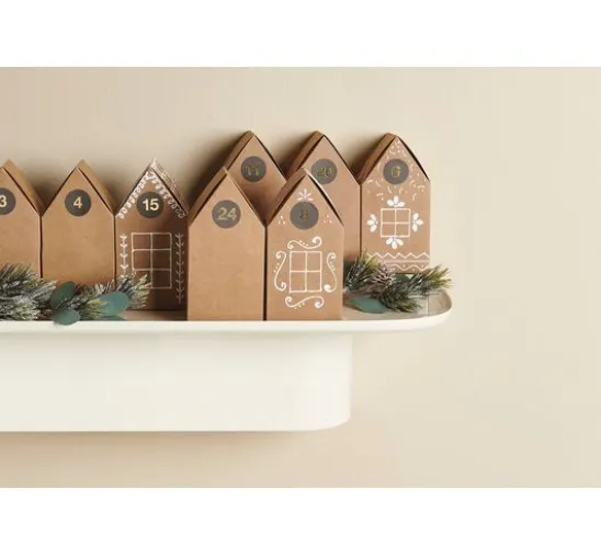 Adventskalender Papphäuser