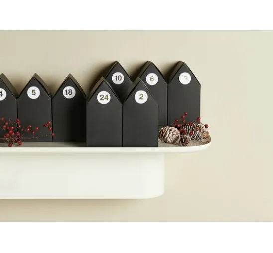Adventskalender Papphäuser