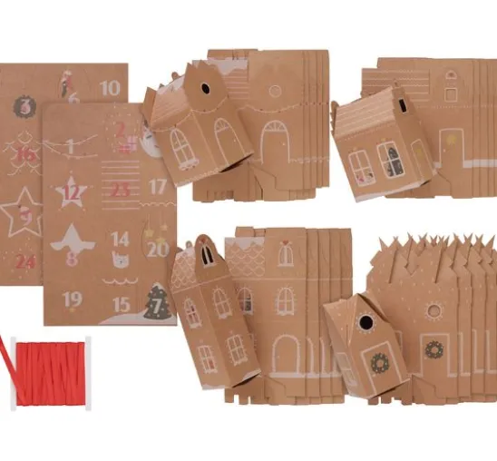 Adventskalender-Set "Lebkuchenhaus"