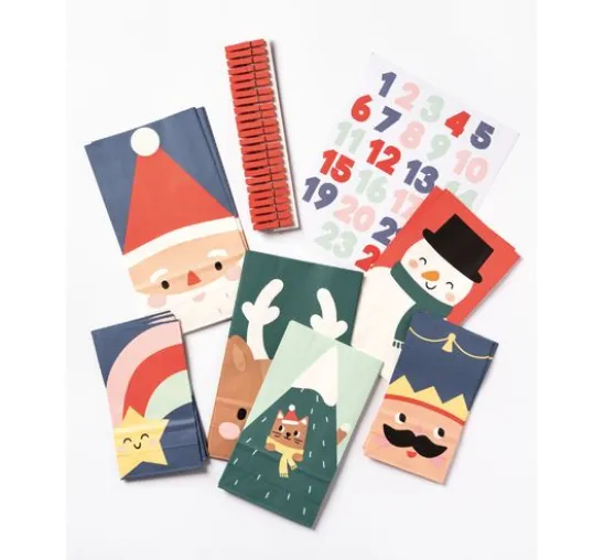Adventskalender-Set "Santa & Friends"