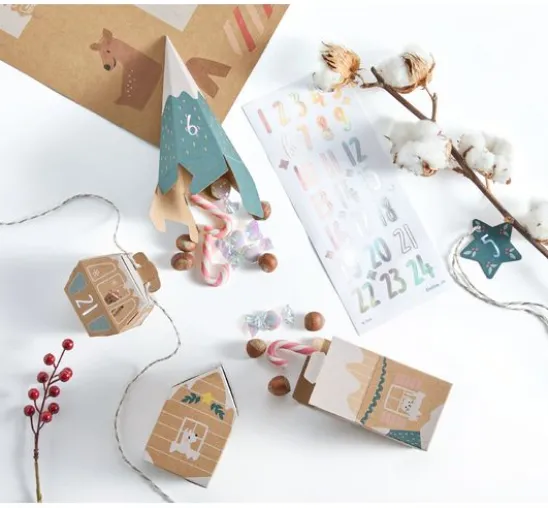 Adventskalender-Set "Snow Village"