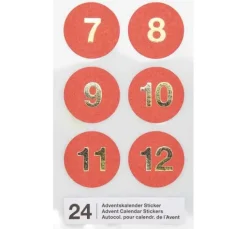 Adventskalender-Sticker