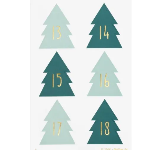 Adventskalendersticker "Christmas Tree"