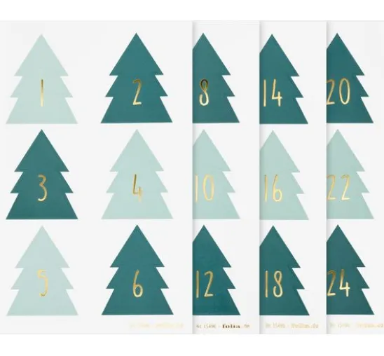 Adventskalendersticker "Christmas Tree"