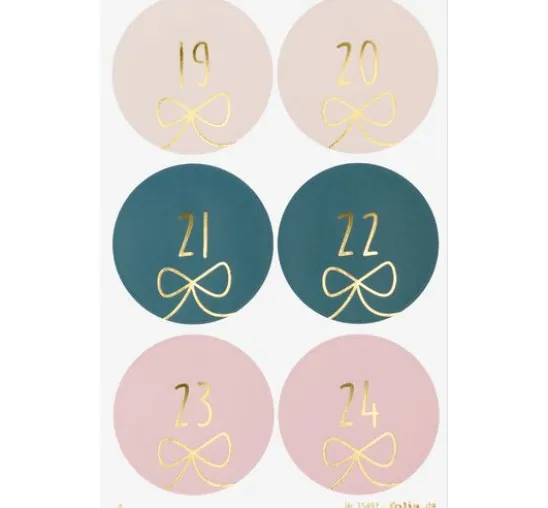 Adventskalendersticker "Round Bows"