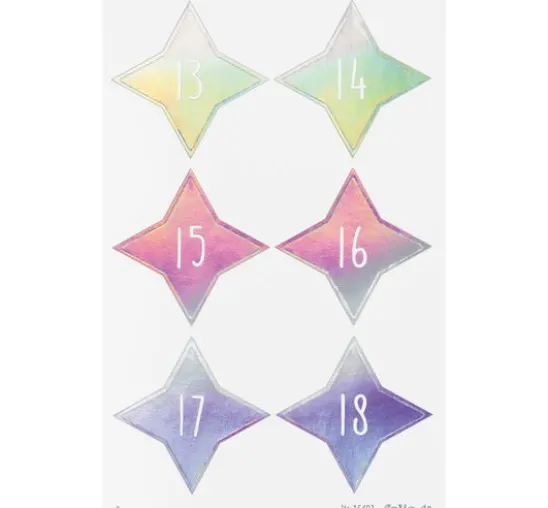 Adventskalendersticker "Sparks Iridescent"