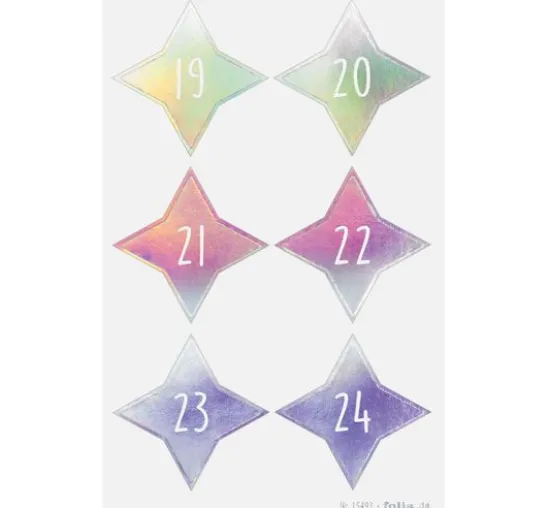 Adventskalendersticker "Sparks Iridescent"
