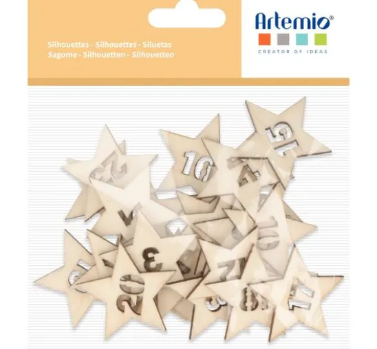 Adventszahlen "Sterne"