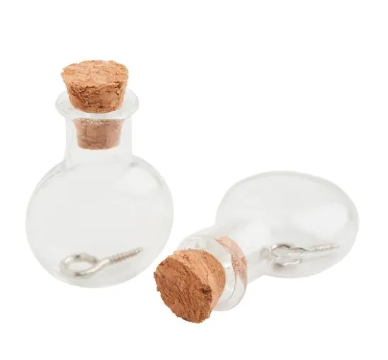 Anhänger Glasflasche