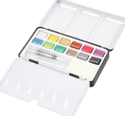 Aquarellfarbkasten Metallic