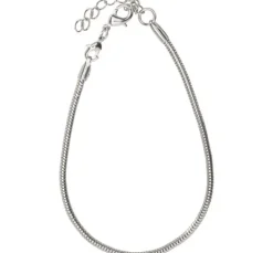 Armband mit Regulierungskettchen "Platin"