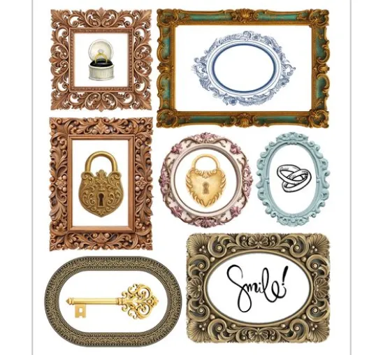 Art Stickers "Whisper Frames"