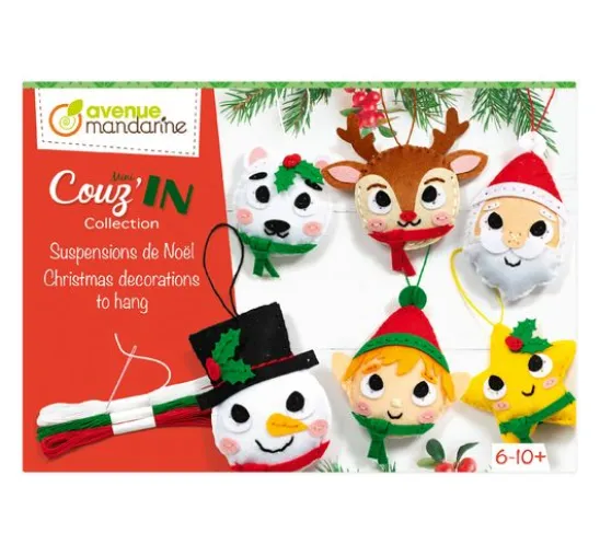 Avenue Mandarine Kreativ-Box Nähen Mini Couz’IN "Weihnachtsanhänger"