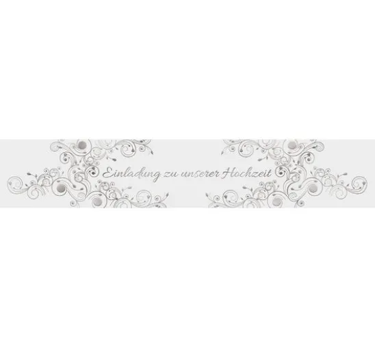 Banderole "Einladung zur Hochzeit"