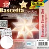 Bascetta-Stern Set "Transparentpapier", Weiß