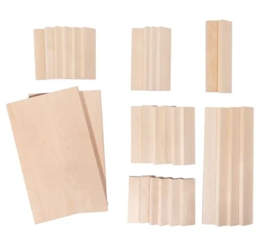 Bastelpackung Holz "Klötzchen & Platten"