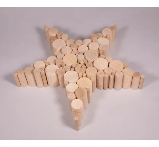 Bastelpackung Holz "Rundstäbe"