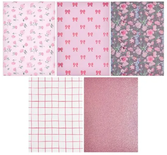 Bastelpapier-Block "La Vie En Rose"
