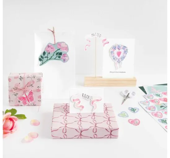 Bastelpapier-Block "La Vie En Rose"