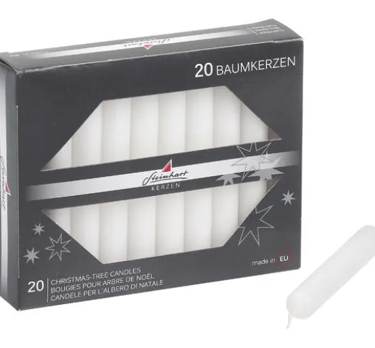 Baumkerzen durchgefärbt, 20er-Pack