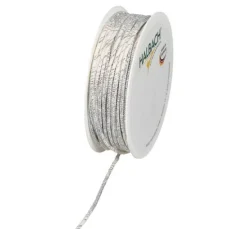 Baumwoll Kordel mit Lurex und formbarer Drahtseele