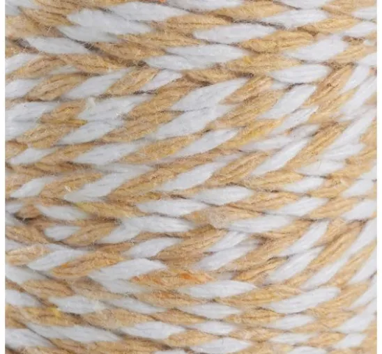 Baumwollkordel, 2 mm, Rolle à 25 m
