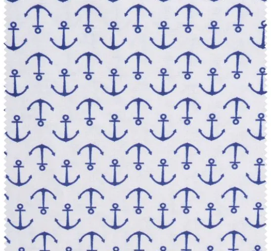 Baumwoll-Stoff "Anker-Blau"