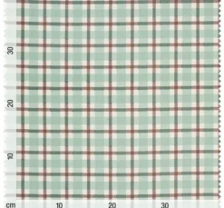 Baumwoll-Stoff "British Karo Grün"