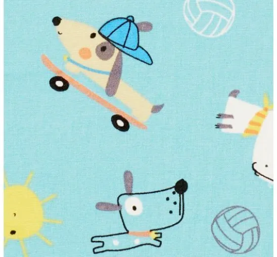 Baumwoll-Stoff "Dog Fun"
