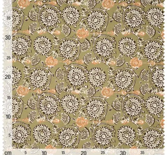 Baumwoll-Stoff "Jivana-Khaki"
