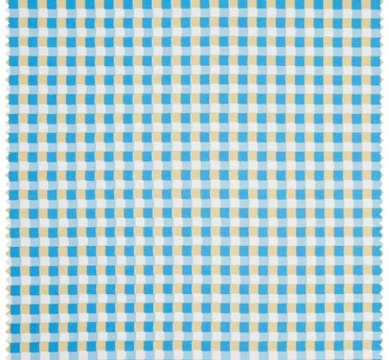 Baumwoll-Stoff "Karo-Blau" Acryl beschichtet
