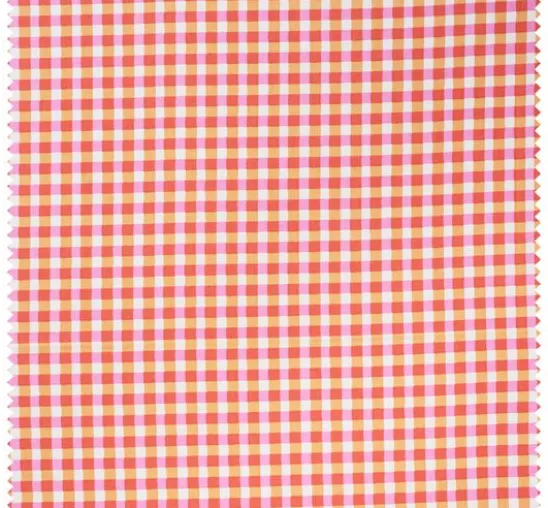 Baumwoll-Stoff "Karo Kavia Red"