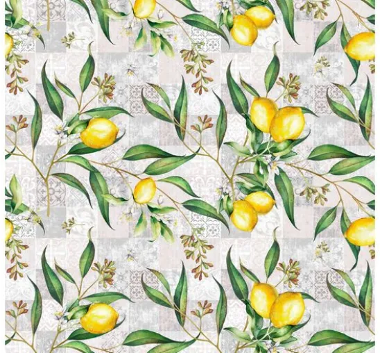 Baumwoll-Stoff "Limonero", Acryl beschichtet