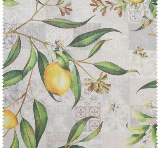 Baumwoll-Stoff "Limonero", Acryl beschichtet