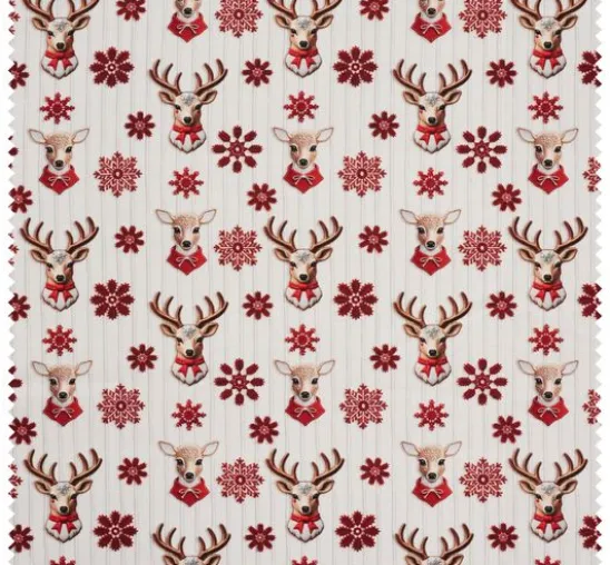 Baumwoll-Stoff "Nordic Reindeer"