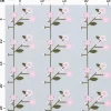 Baumwoll-Stoff Popeline "Sakura Zweige Smoke Blue"