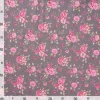 Baumwoll-Stoff "Rosenborg" Rosé/Taupe