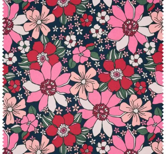 Baumwoll-Stoff "Sommerblumen"
