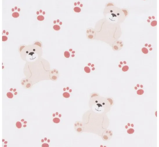 Baumwoll-Stoff "Teddy und Tatzen"