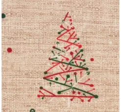 Baumwoll-Stoff "Weihnachtsbäume", Acryl beschichtet