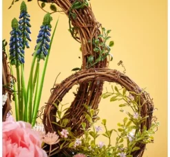 Blüten-Pick mit Grün