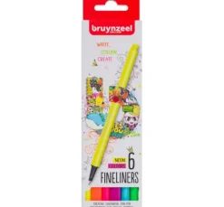 Bruynzeel Fineliner-Set, 6 St.